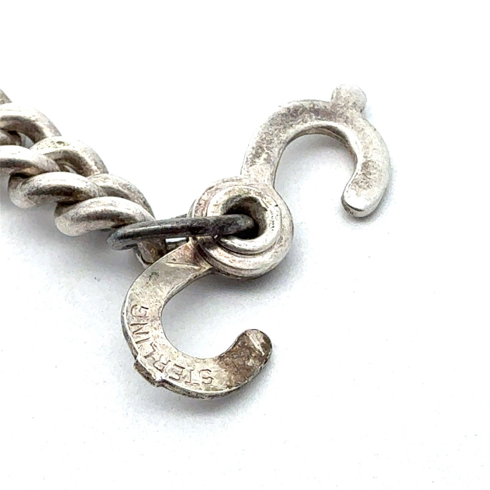7.5” Sterling Silver Bracelet U.S. Air Force Aerial Gunner WW2 1943, 33.4g