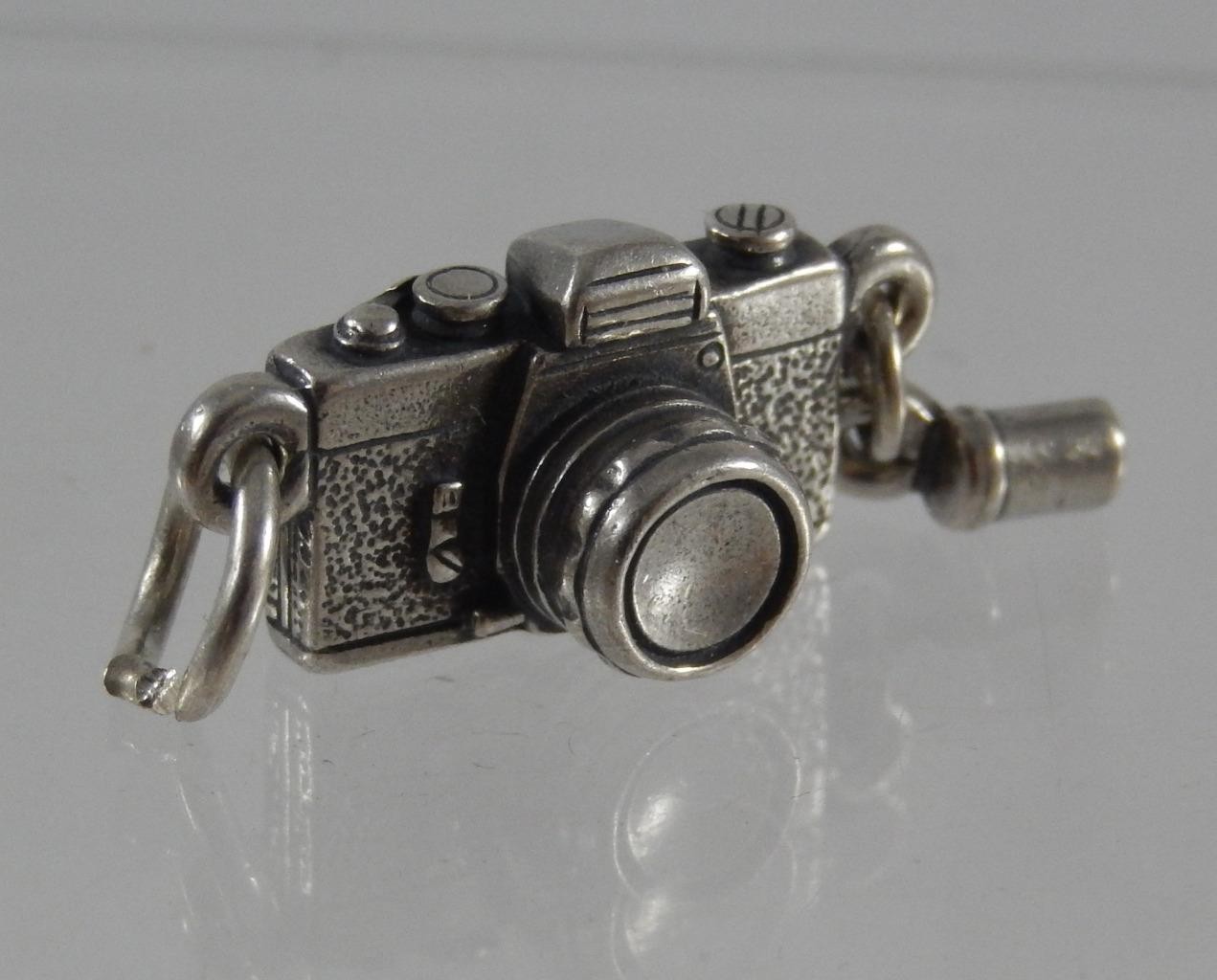 Vintage James Avery Sterling Silver 3D Film Camera Pendant Charm Retired J3354