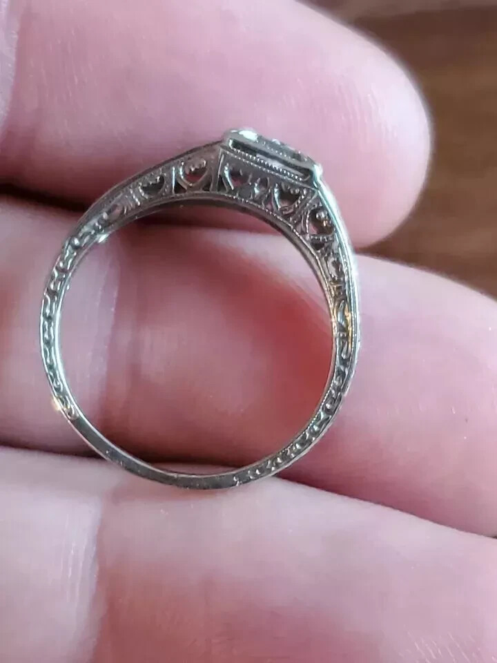 2.25Ct Art Deco Style Lab Created Diamond Anniversary Wedding 925 Silver Ring