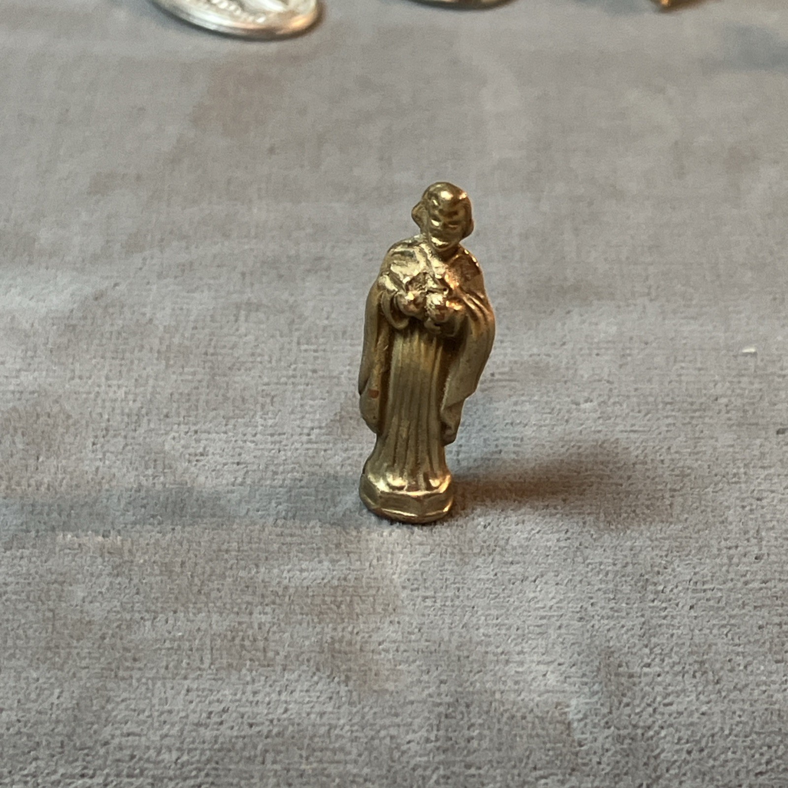 VTG / Modern Costume Jewelry Lot Religious Pocket Shrine Angels Silver Gold Tone
