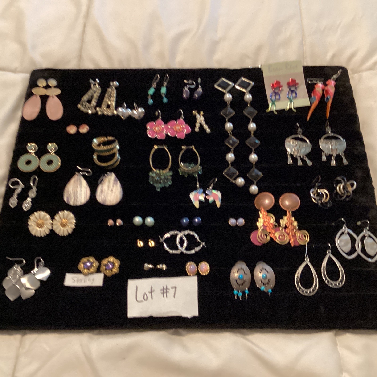 Lot 34 Pairs Vintage Earrings All Styles Some Signed Costume Jewelry