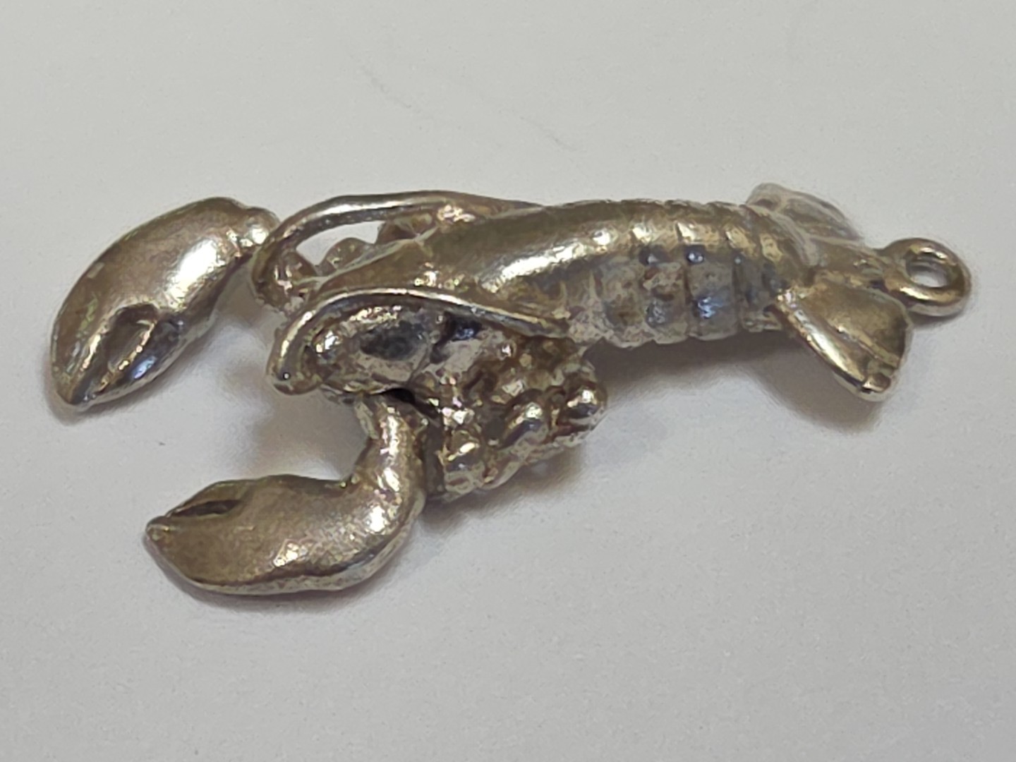 Sterling Silver ~ Lobster 3D Charm ~ CLAWS MOVE! ~ VINTAGE