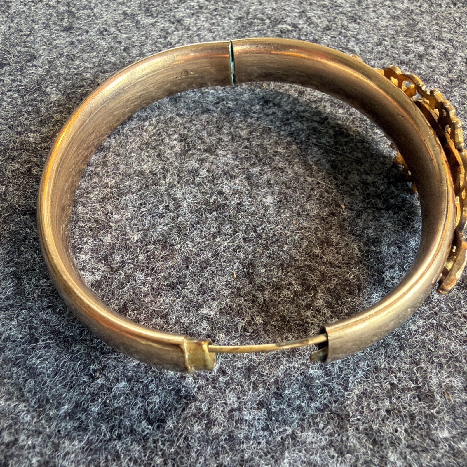 Antique 1907 F.M. Co Gold Filled Expansion Bangle Bracelet Victorian Edwardian