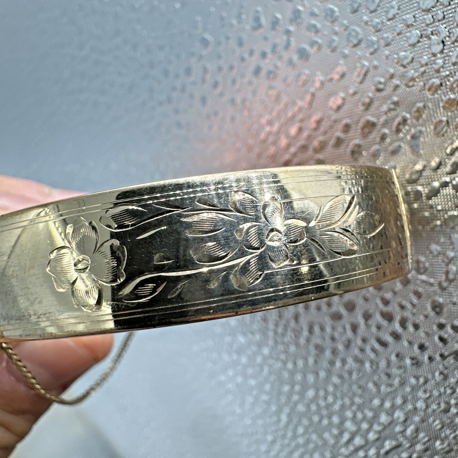 Vintage B.A. Ballou 1/20 12K Gold Filled Cuff Hinged Bracelet 22.3g, 12mm Sz 6.5