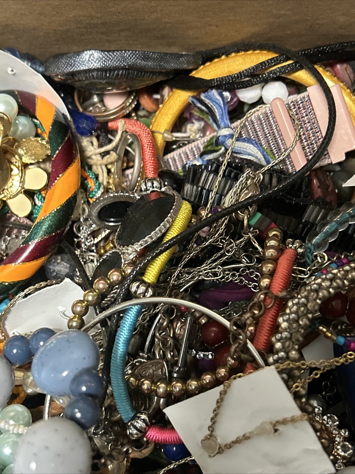 HUGE 5 + Lbs Jewelry WEARABLE Lot Tangled Unsearched VINTAGE ESTATE TREASURE
