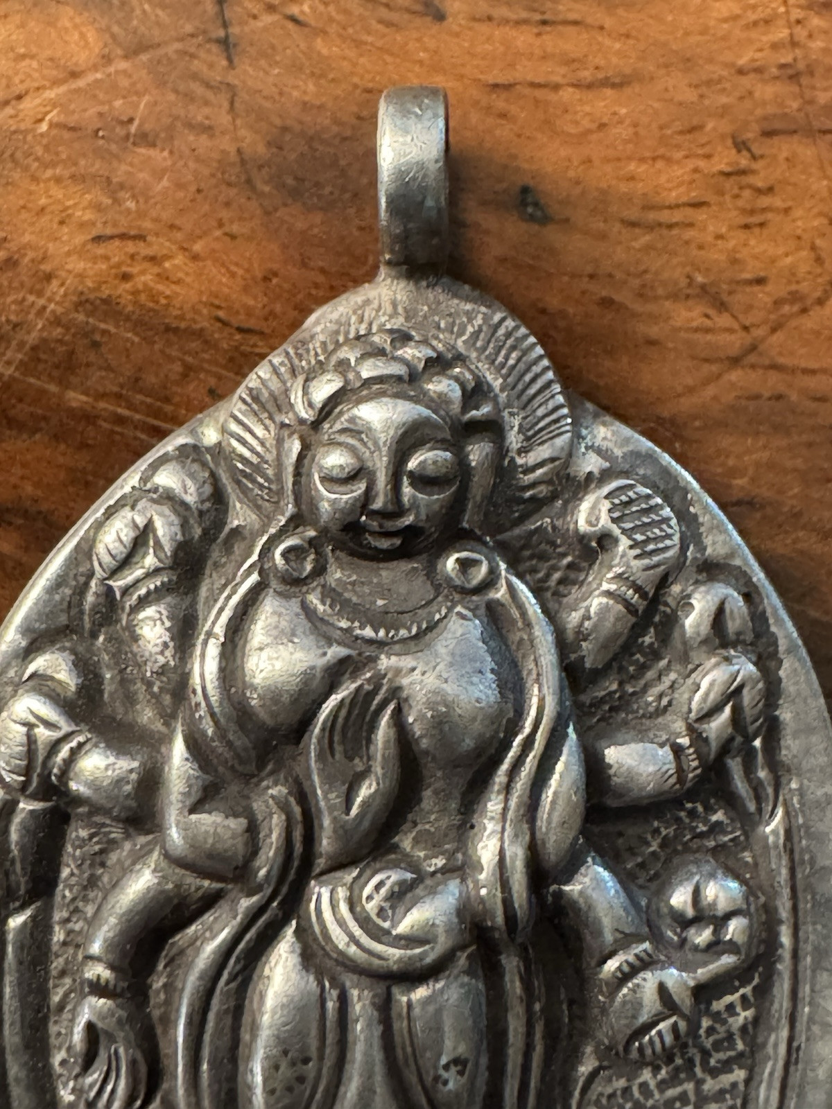 Vintage religion Sterling Silver India Hindu Vishna Shiva Pendant