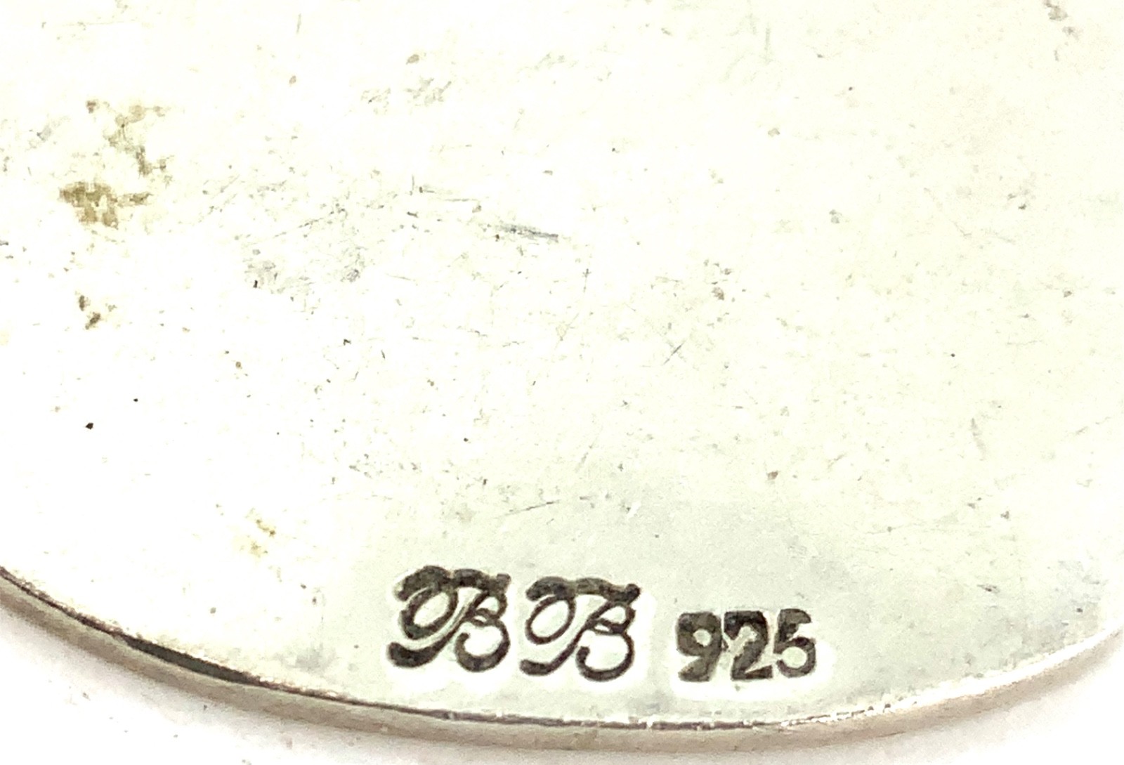 BB Vintage Sterling Silver Proverbs 3:3 Religious Pendant Chain Necklace 24”