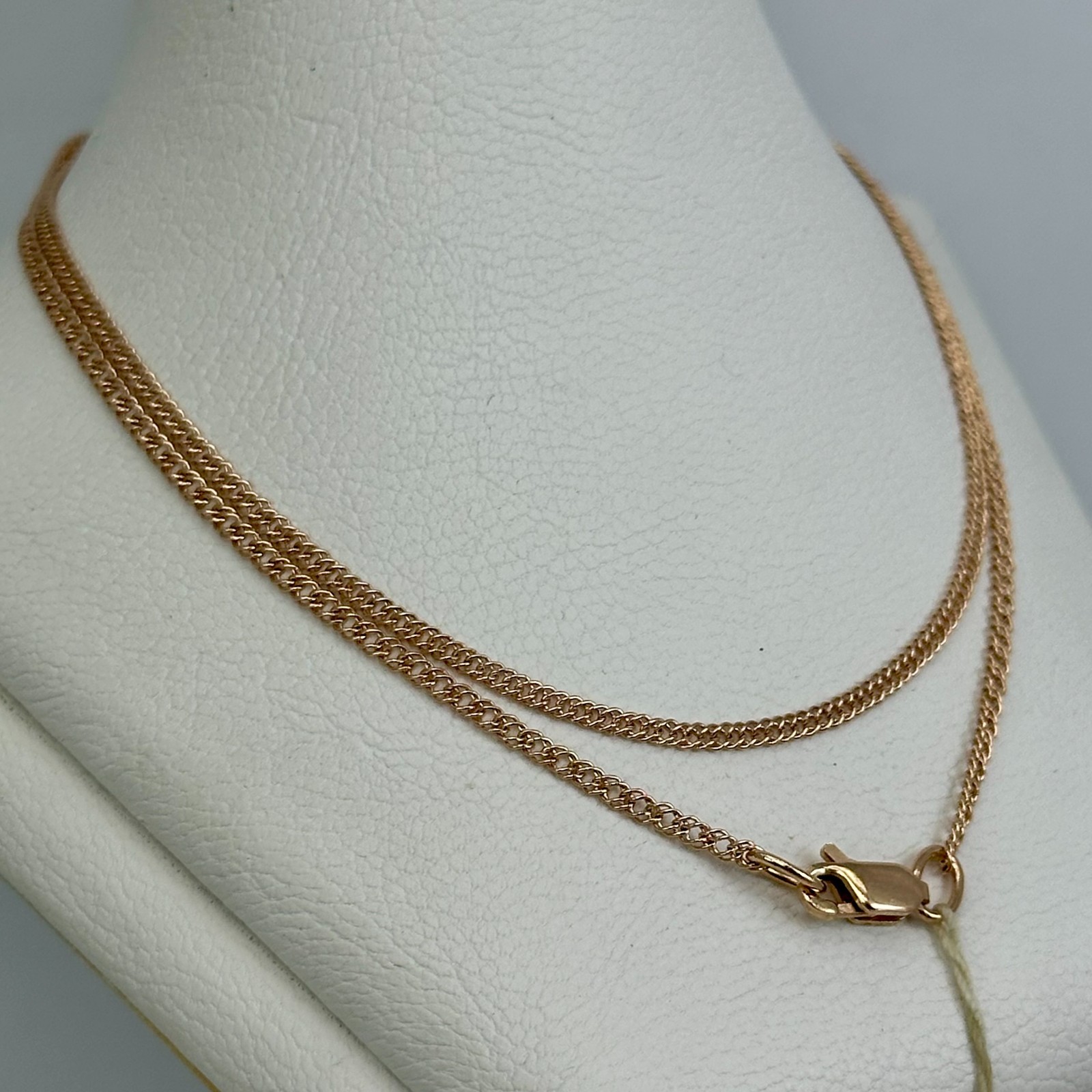 Vintage Original Rose Gold Chain 14K 585 19.69 in 3,35 gr. Factory Tag Ukraine