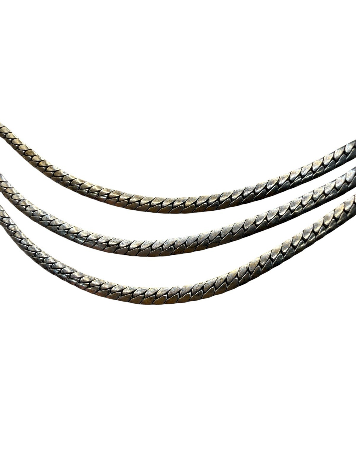 Vintage 40s Charles Reis USA 12K Gold Filled Necklace Collar Tassels Rhinestones