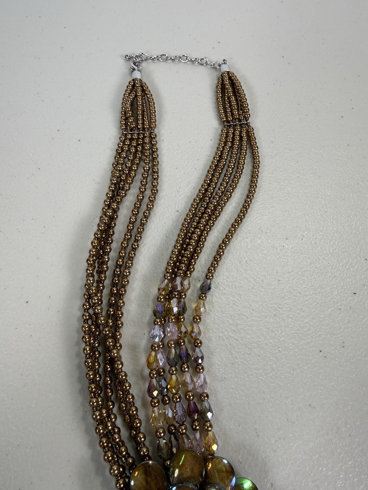 Vintage Joan Rivers Starlet Necklace Copper Bronze Color Statement Necklace