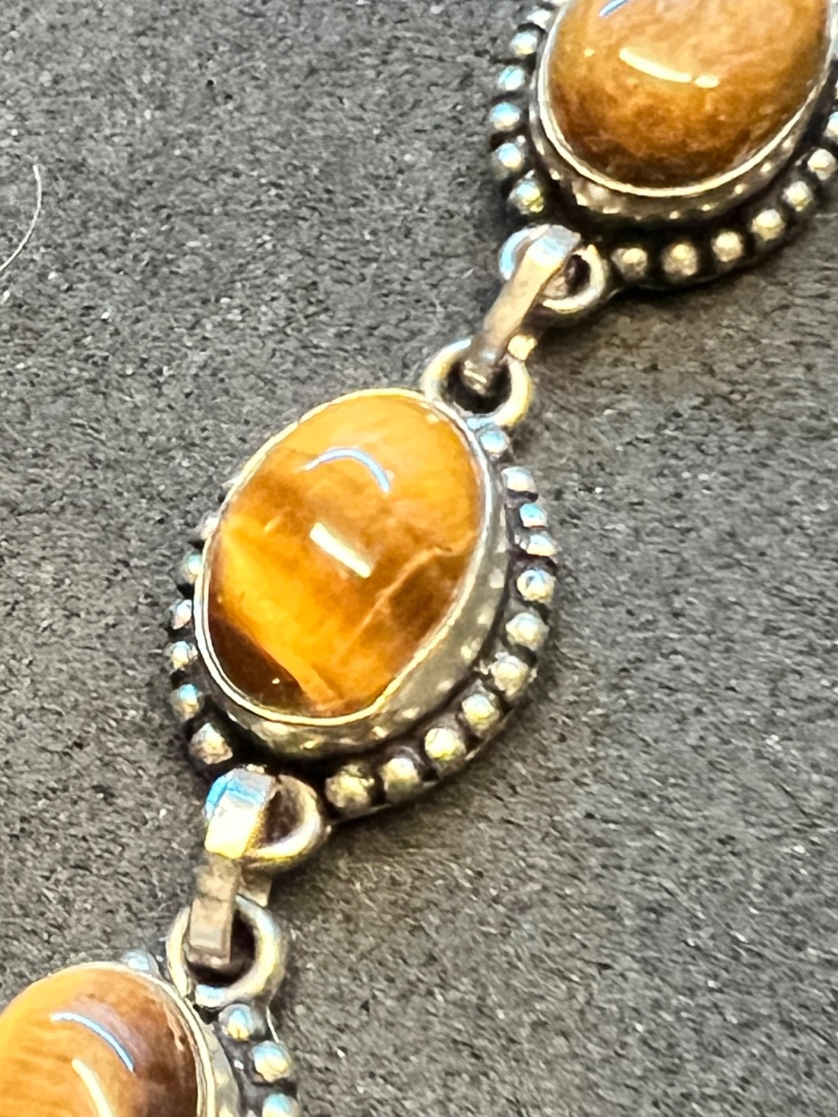 vintage style tiger eye bracelet