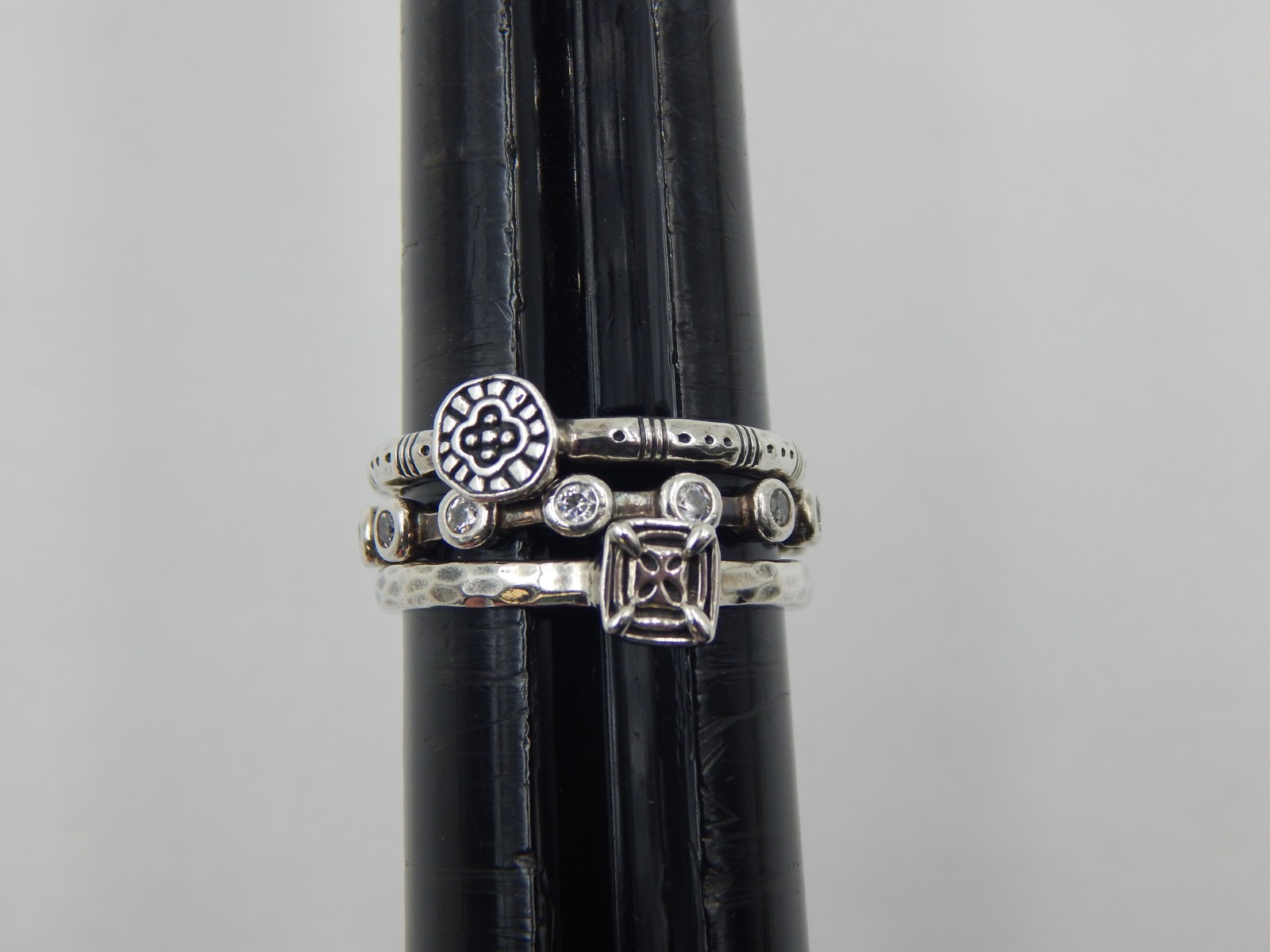 Lot of (3) Silpada Sterling Silver Stackable Rings