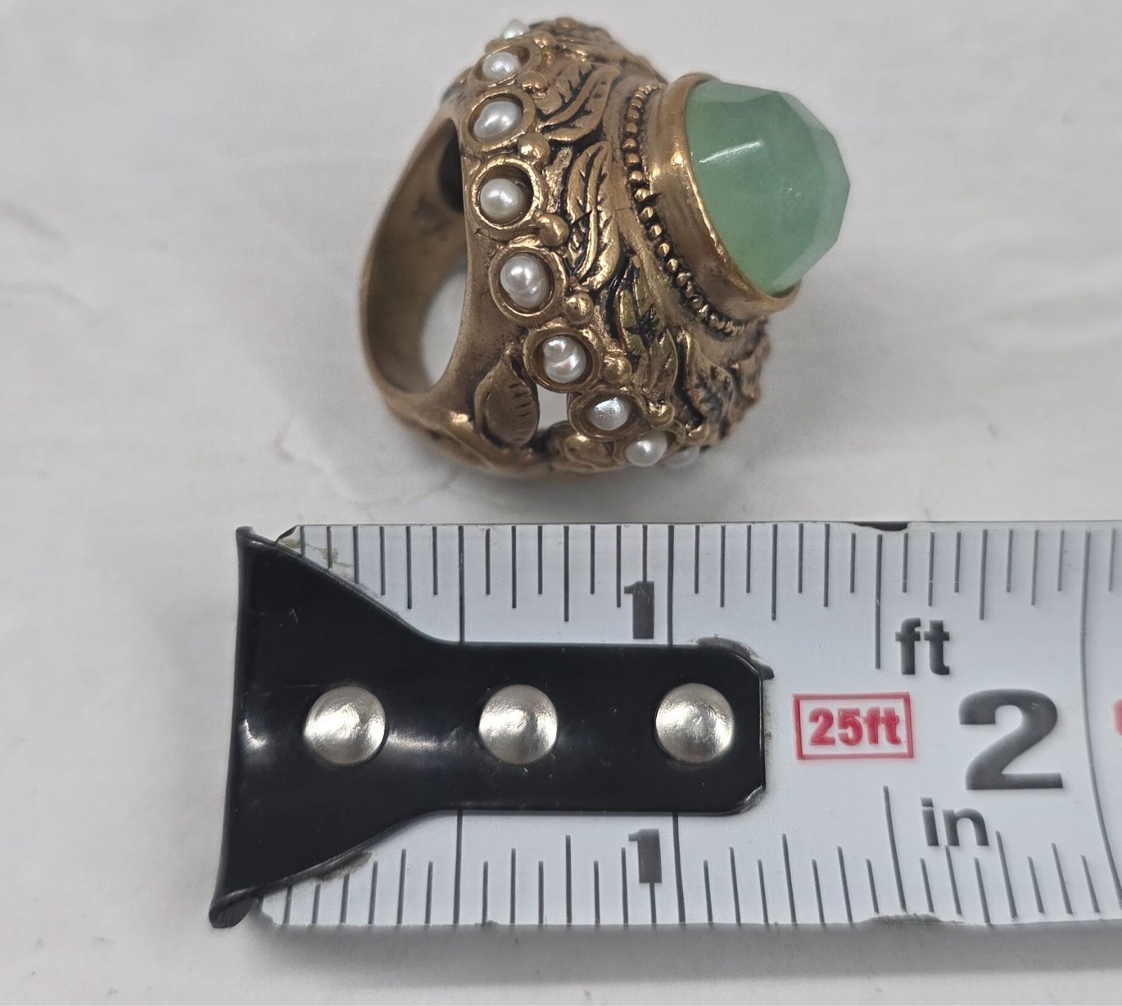 BRONZE Antique China Ring Size UNKNOWN – SEE Pictures