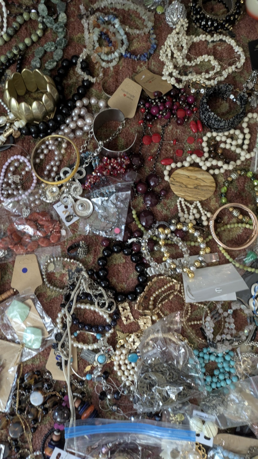 17 Lbs Of Unresearched Vintage/Modern/New Resell Or Crafting Jewelry Lot