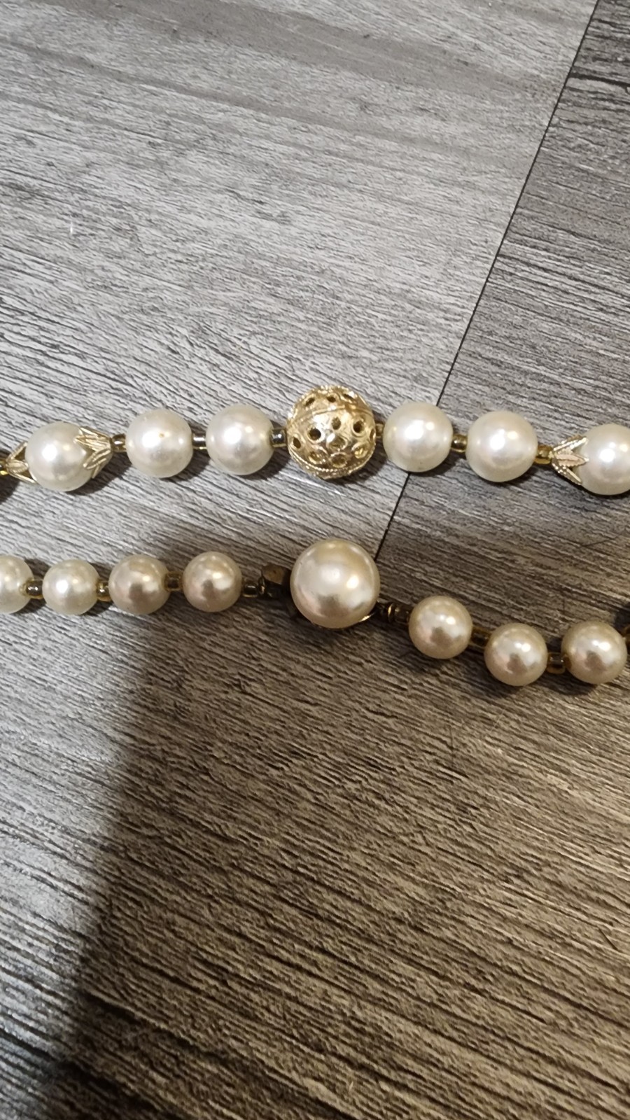 Super Long Japan Beaded Faux Pearl Necklace 53″ Vintage