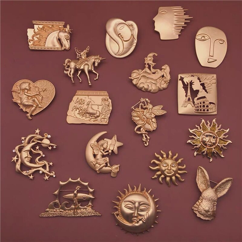 Women Vintage Brooch Pin Wedding Party Antique Jewelry Accessories Suit Corsage