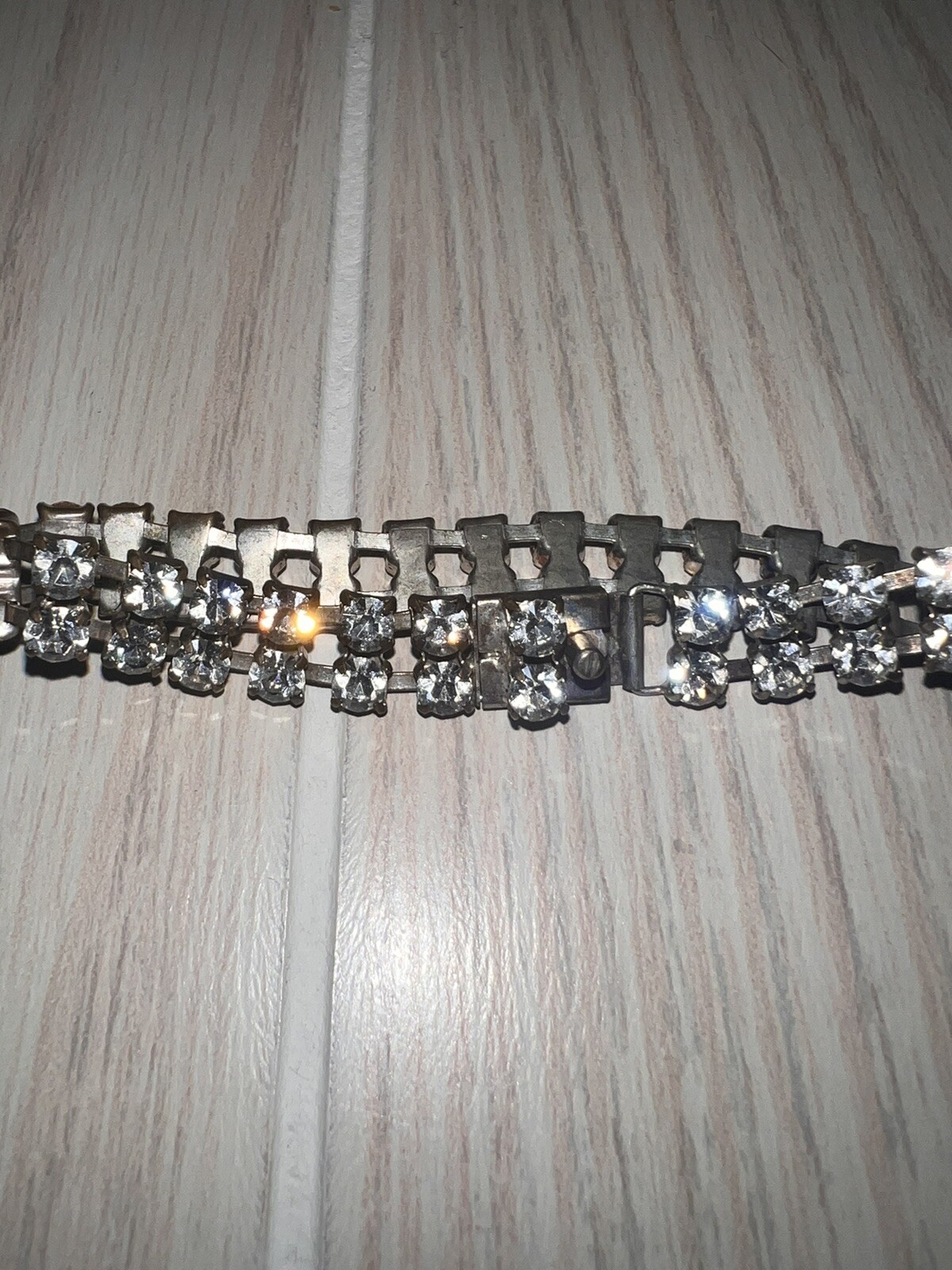 Vintage Rhinestone necklace bracelet set STUNNING None Missing