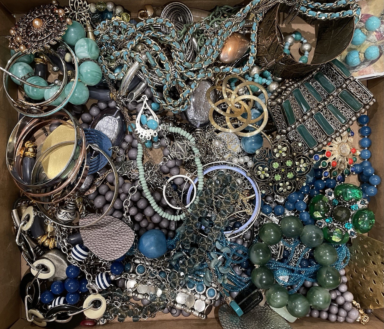 Unsearched Vintage To Modern New Junk Resell Crafts Jewelry Lot 3 Lbs