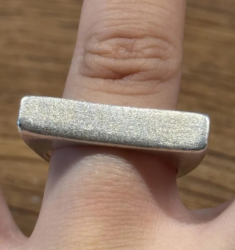 vintage artisan ring sterling silver 925
