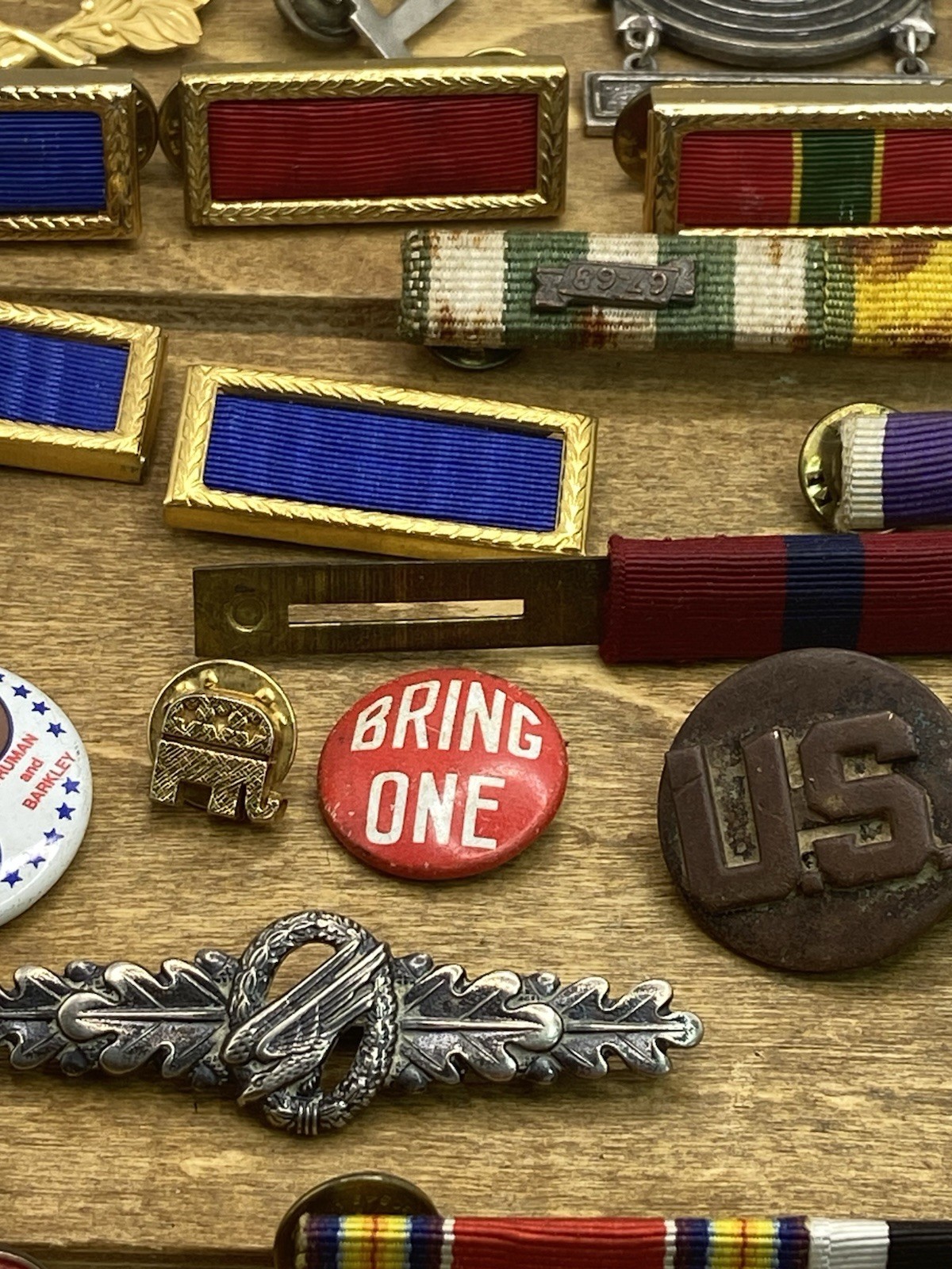 Vintage – Modern 50 Piece Presidential & Militaria Lot