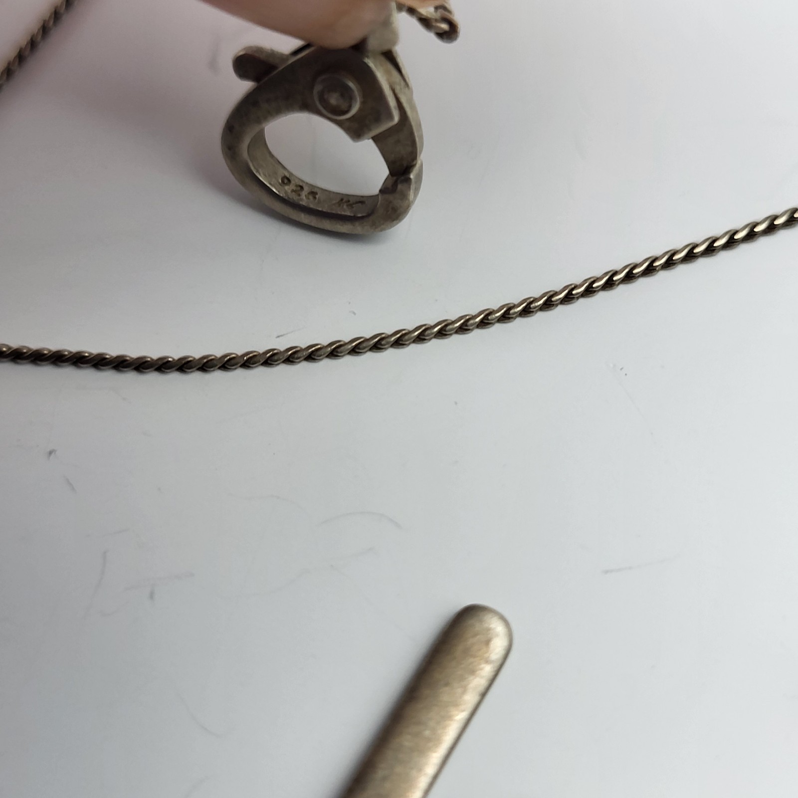 Fabulous Vintage Sterling Silver Crescent moon necklace signed Kenneth Cole 925