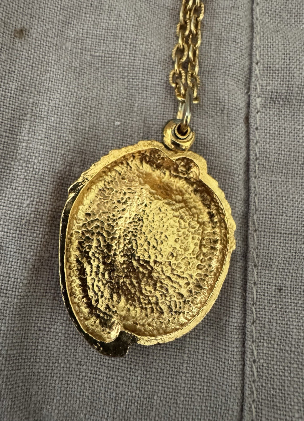 Gold filled vintage Art Nouveau style “Goddess” Or “Maiden” necklace