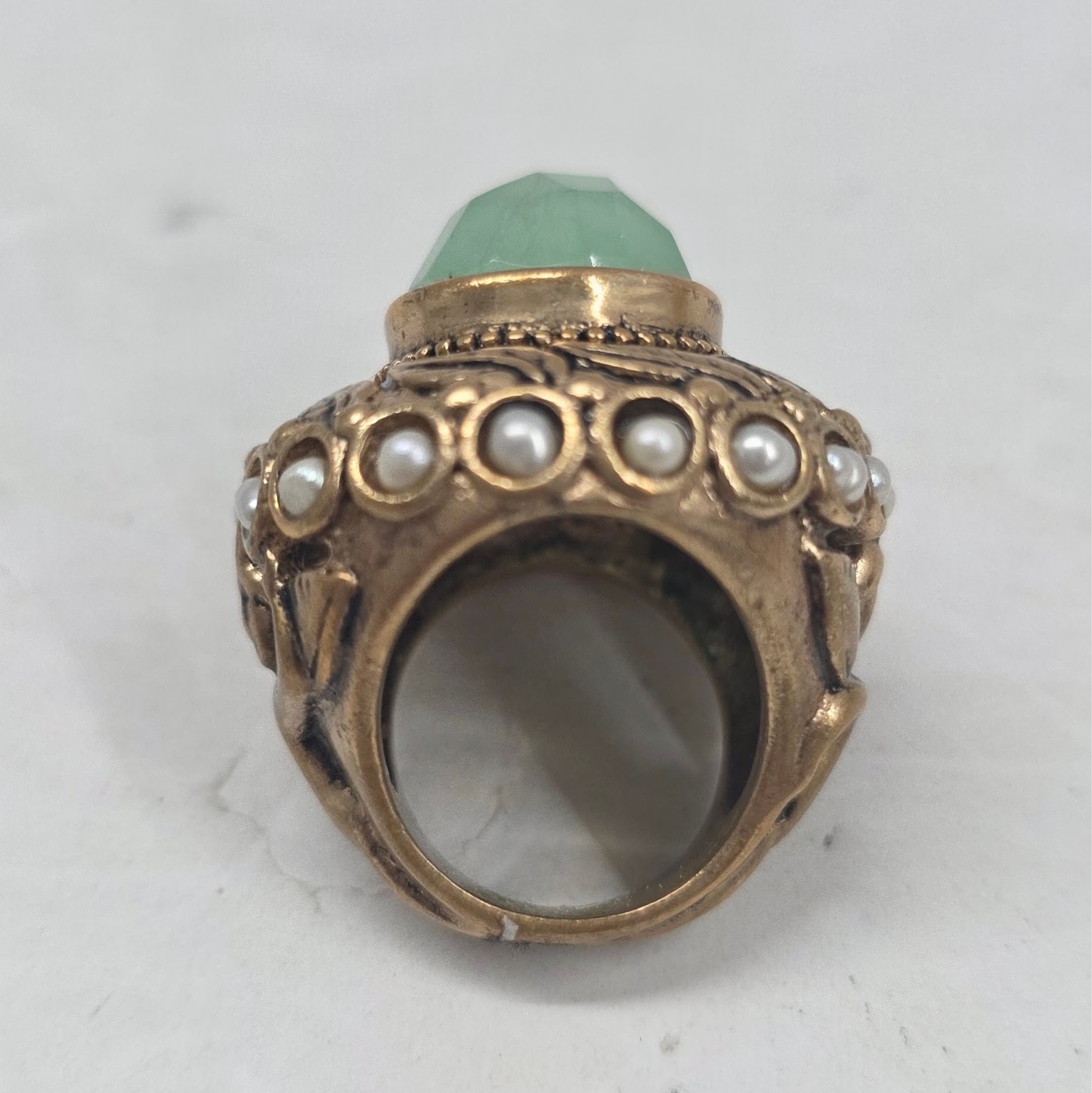 BRONZE Antique China Ring Size UNKNOWN – SEE Pictures