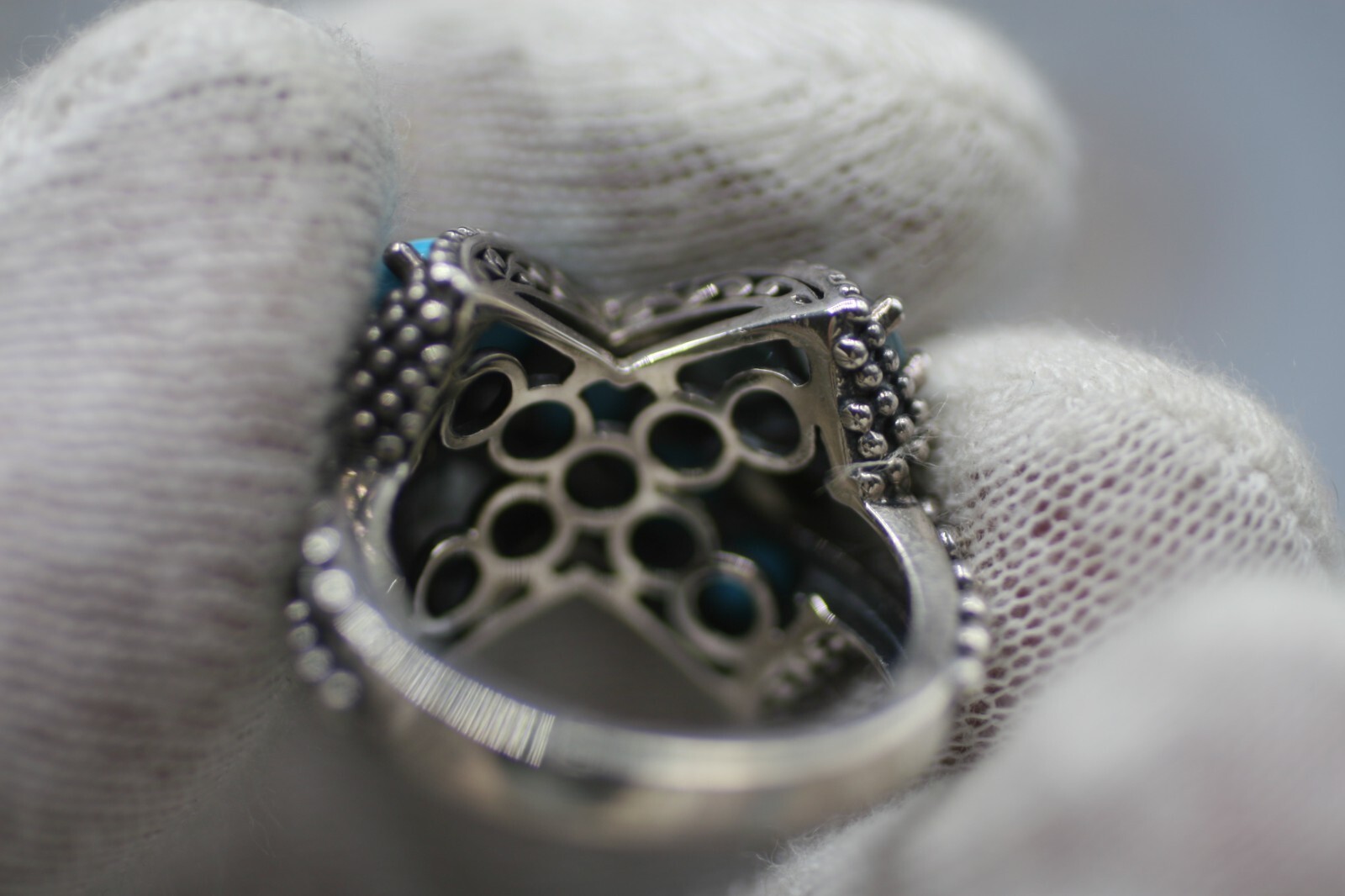 GEM ROMANSE X MULTI STONE STERLING RING ROBERT MANSE