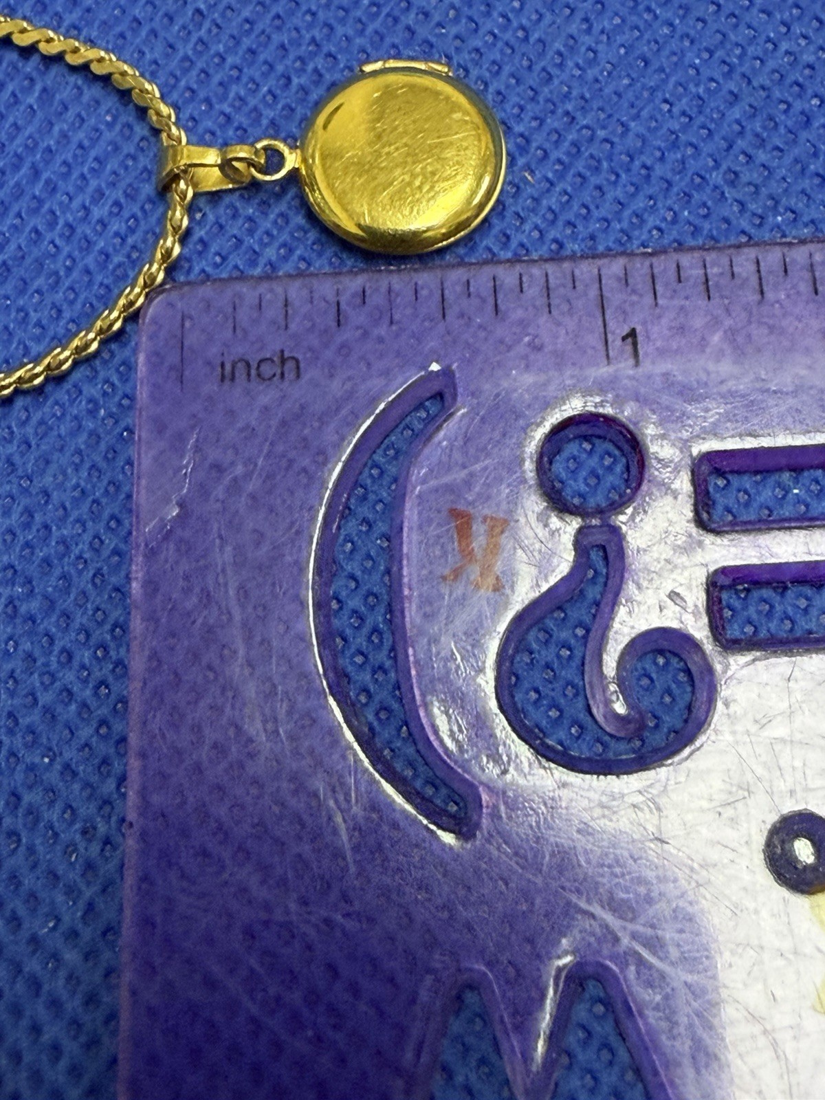 VINTAGE GOLD FILLED SET NECKLACE FLOWER MOTIF PENDANT LOCKET 12K