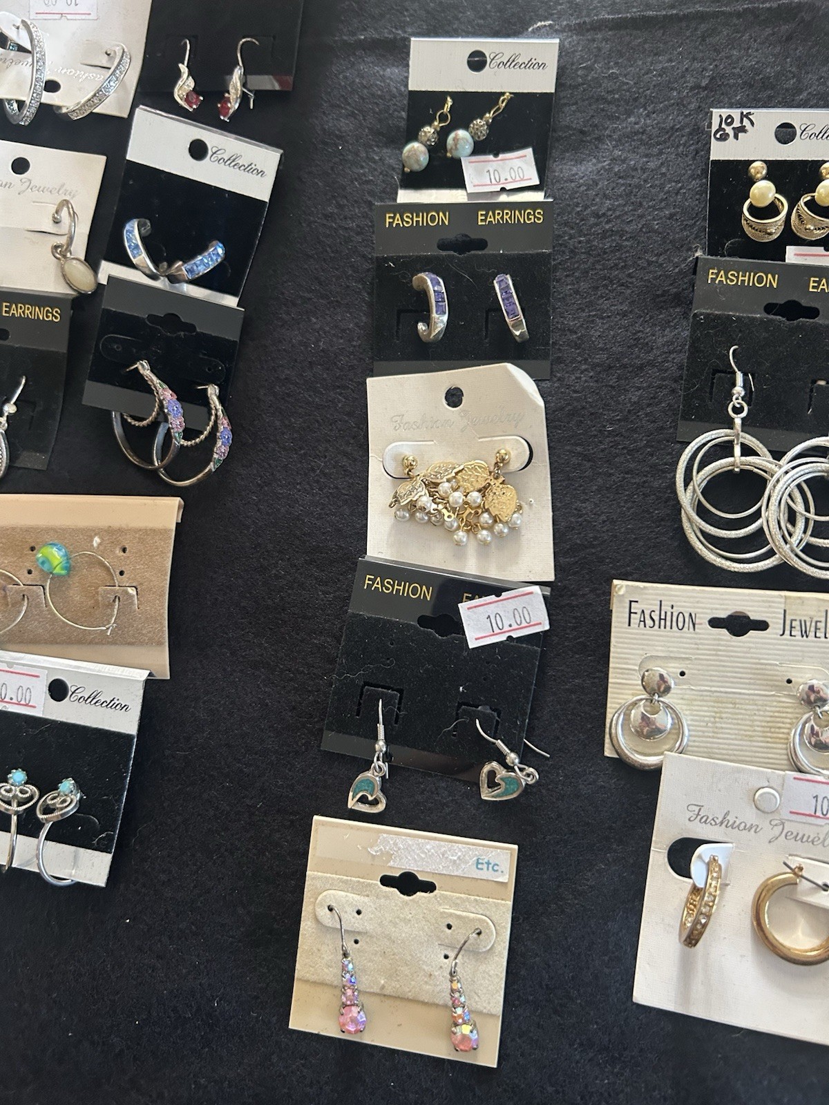 Lot Of 32 Assorted Pairs Mostly Vintage Earrings For Pierced Ears