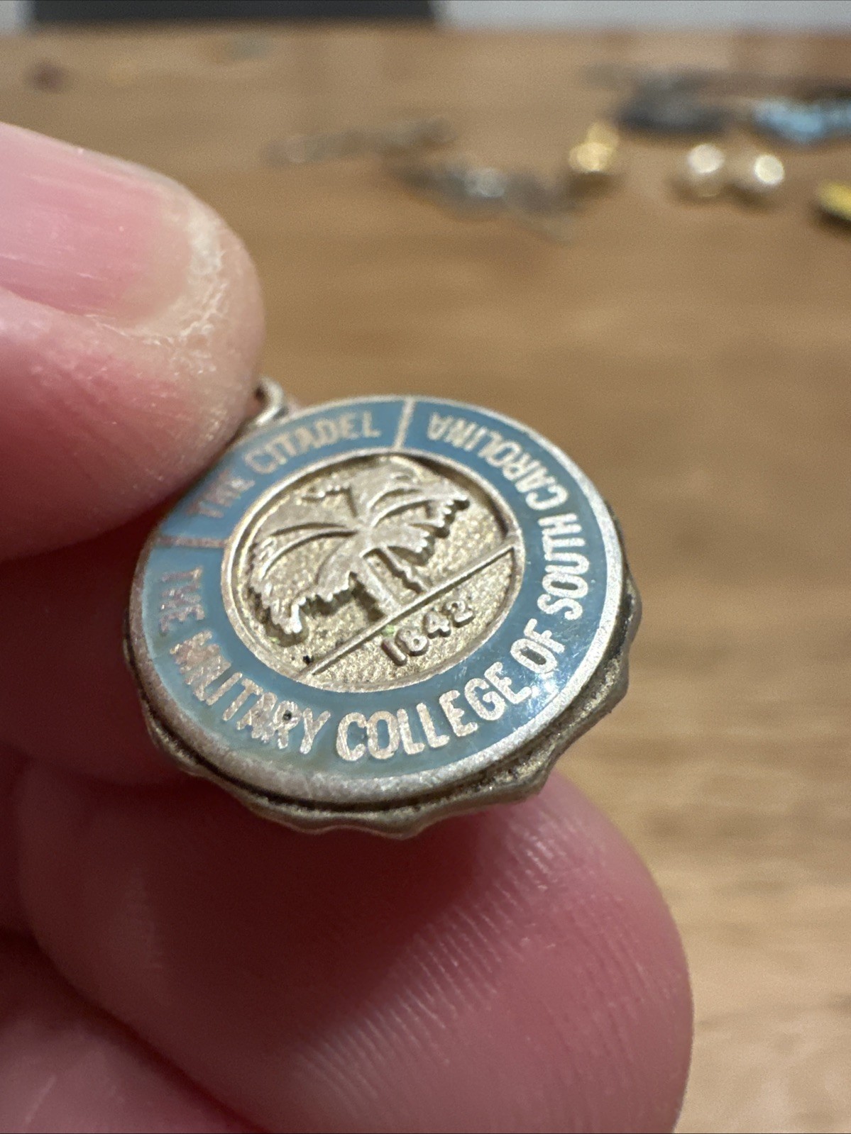 The Citadel Military College South Carolina Charm Sterling Silver