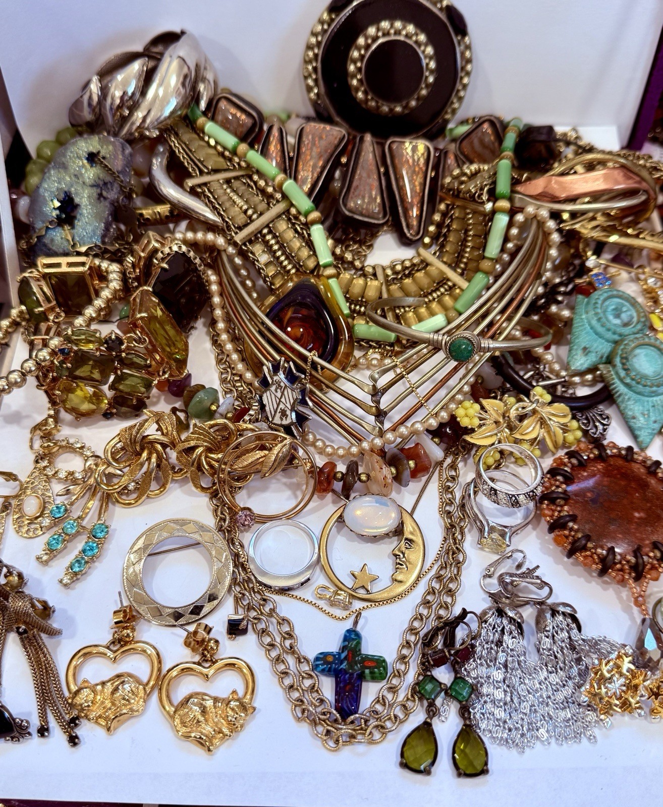 Vintage Estate Costume Jewelry Lot! AVON, MONET and more!