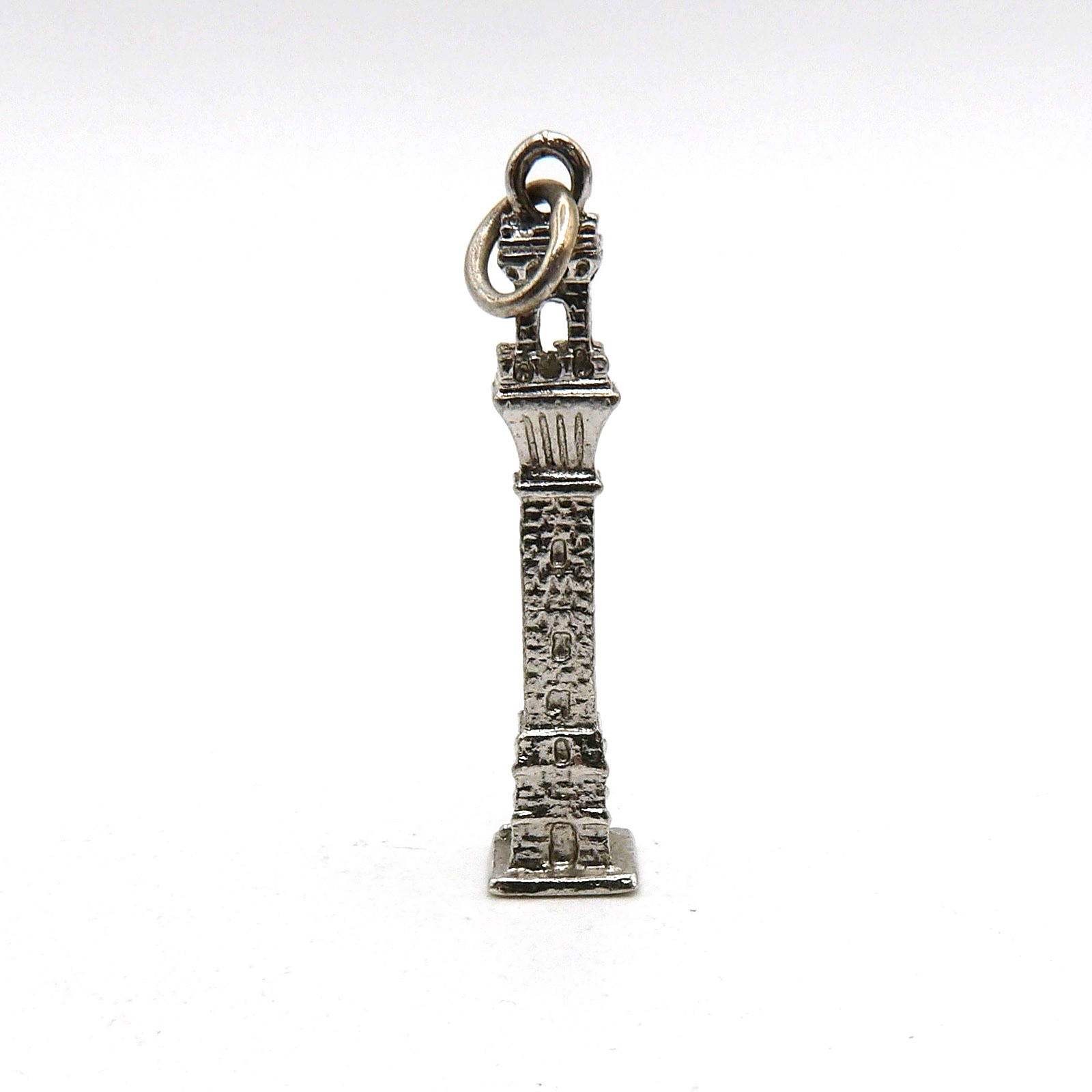Silver Plated Pilgrim Monument Provincetown Massachusetts Cape Cod Charm Pendant