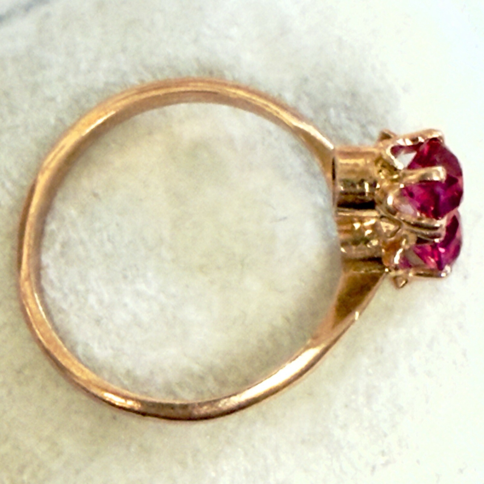 Size 10 – Fabulous Vintage 583 14k Rose Gold Ring – East European USSR Era #1592