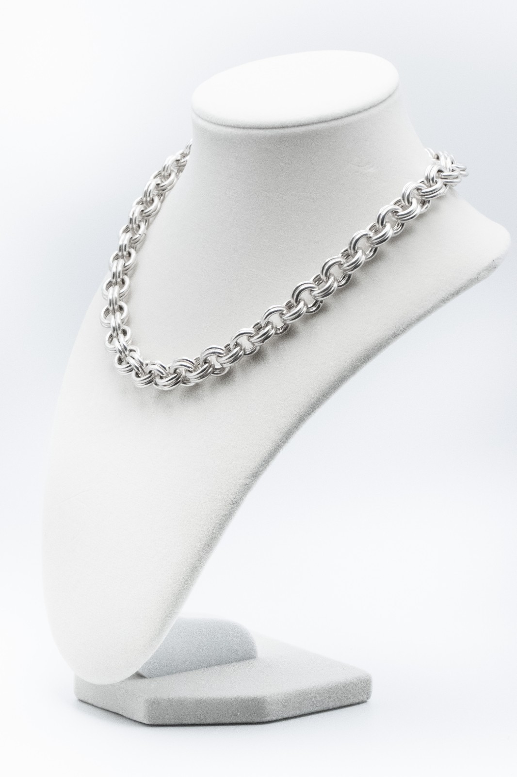 Sterling Silver 925 Italy Heavy Thick Double Rolo Link Chain Necklace 58 g