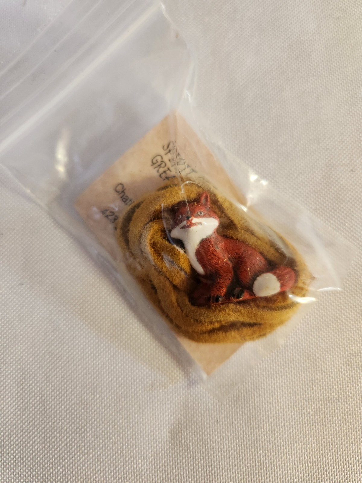 LOT VTG Spirit Creatures Pendant w/Leather Necklace Strap. 4 Beaver,1 Bear,2 Fox