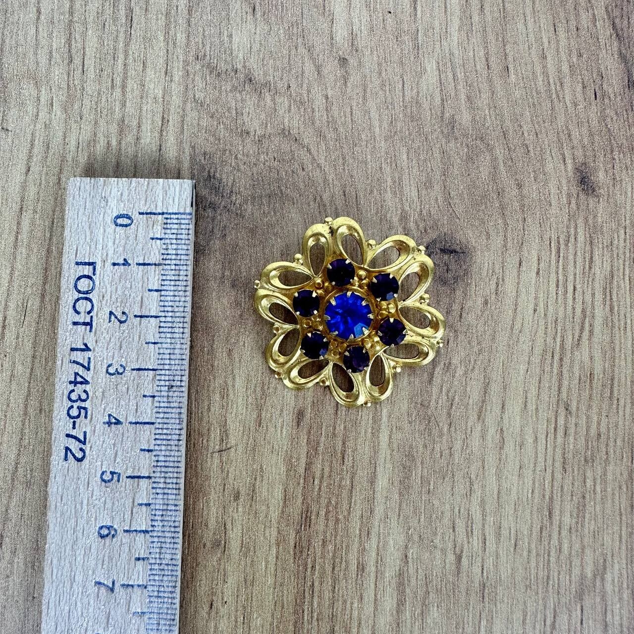 Czech Republic Vintage brooch – USSR jewelry – soviet gilding 3 pcs