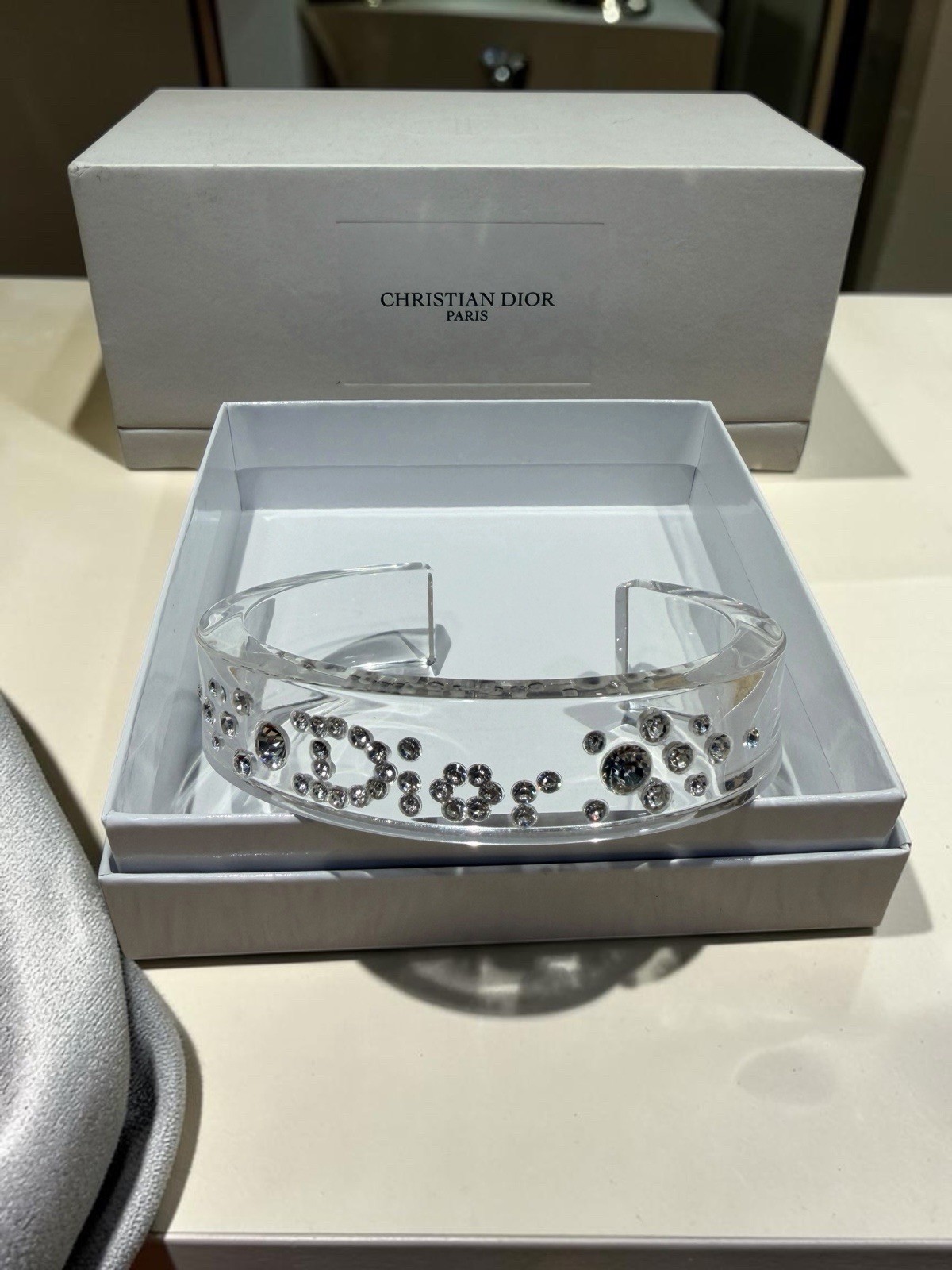 Christian Dior Rhinestone Bangle