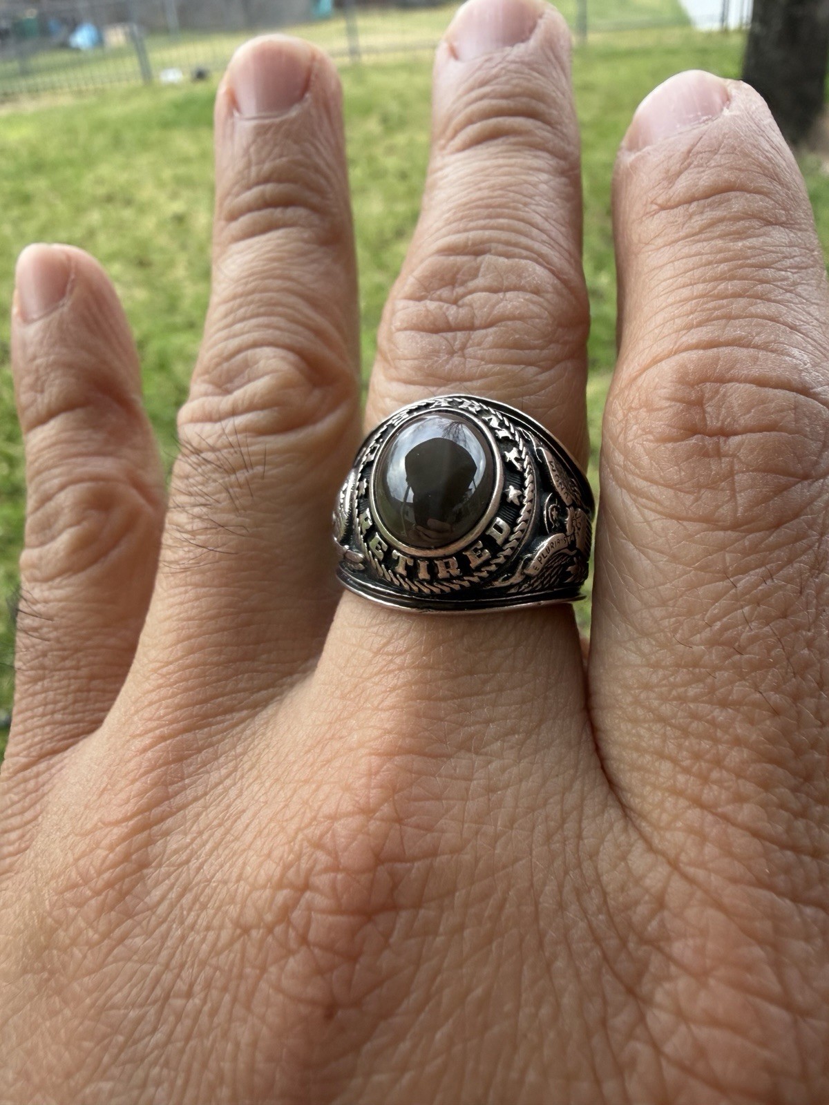 Vintage Military Us Army Returned Class Ring ( 10.4% Palladium)