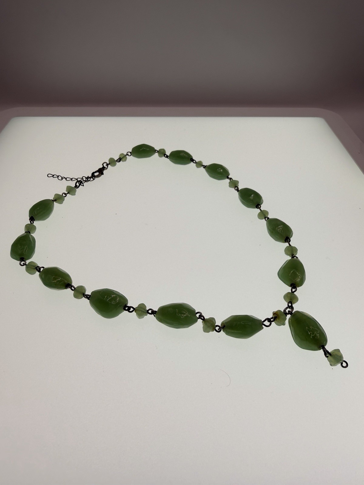 Lot 4 Semi Precious Stone Beaded Necklaces Sterling Silver Pendant Vintage SW