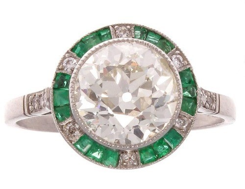 Art Deco Antique 3.40 Ct White Diamond Vintage Wedding Ring 925 Sterling Silver