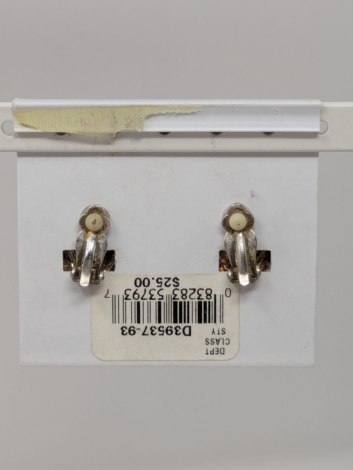 Vintage Alfred Dunner Crystal Clip-On Earrings Silver Tone Nickel Free USA