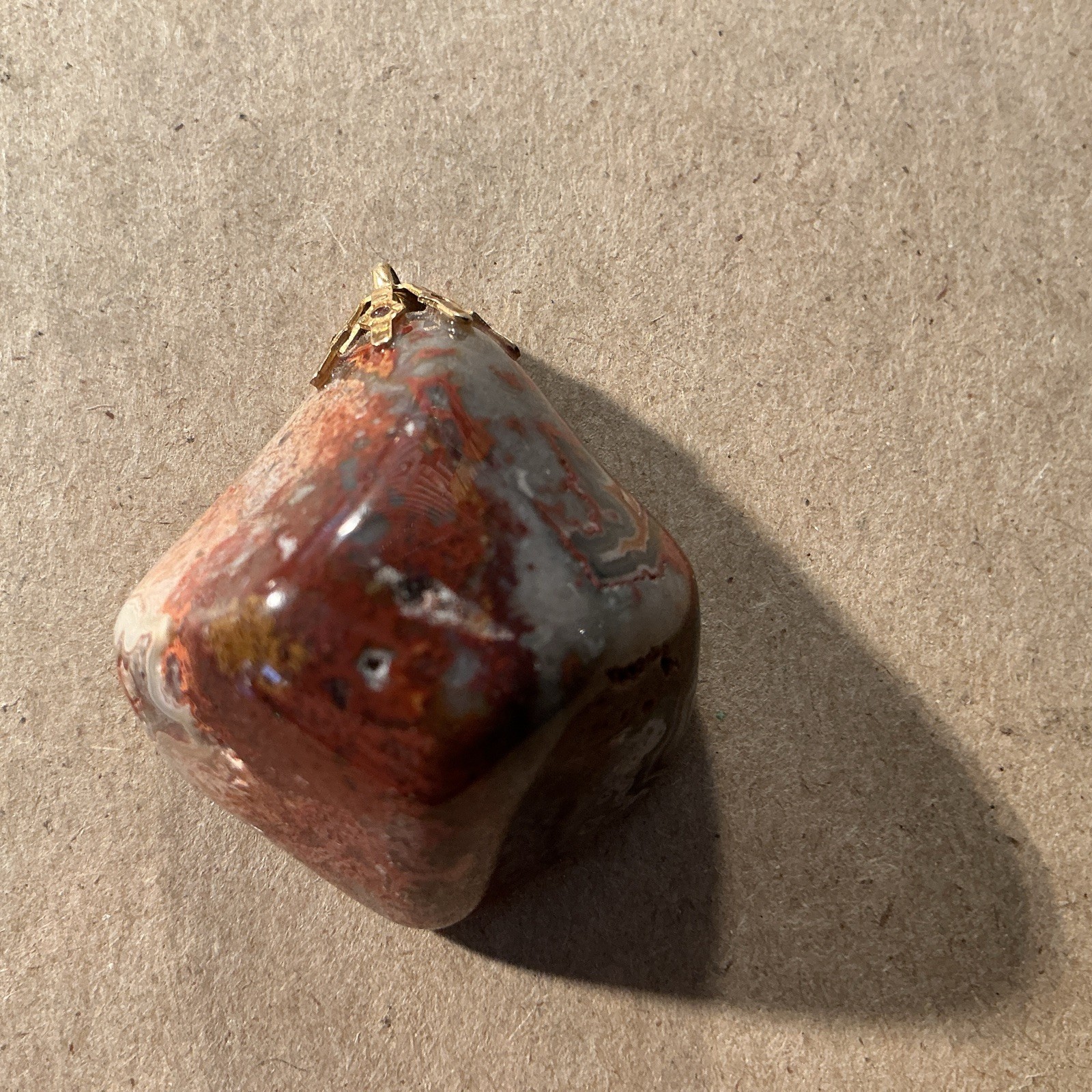 Vintage Jasper Agate Pendant