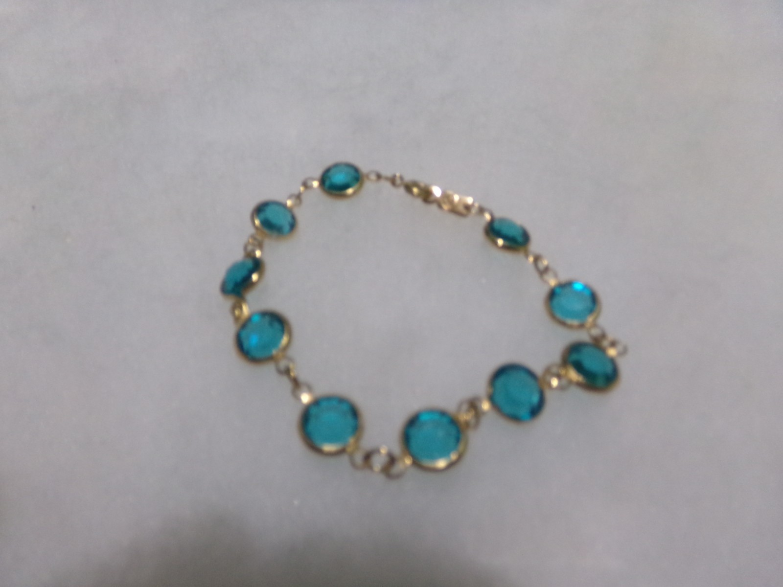 VINTAGE SIGNED SWAROVSKI BEZEL CRYSTAL BRACELET