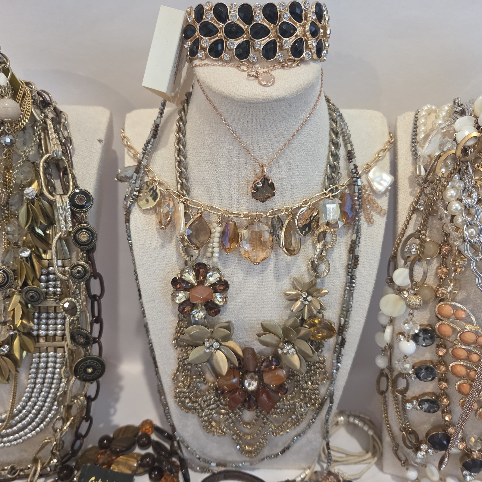 Large Lot of Signed Designer Costume Jewelry 42 Items 5.5 Lbs Cookie Lee Chico’s