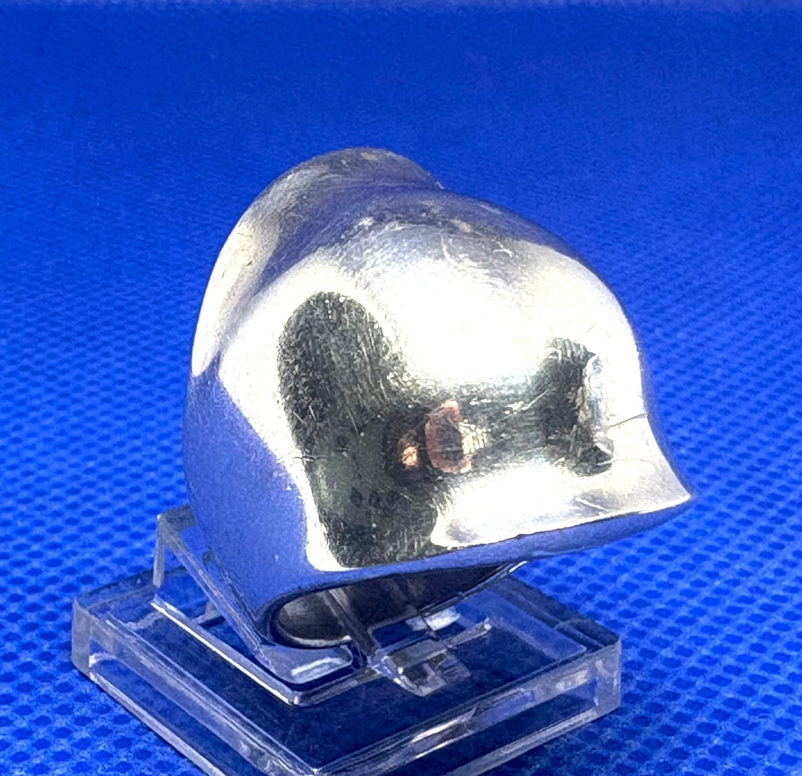 Y70 Turtle Shield Modernist 10.84g 1970 Vintage 925 Sterling Silver Ring Size 7