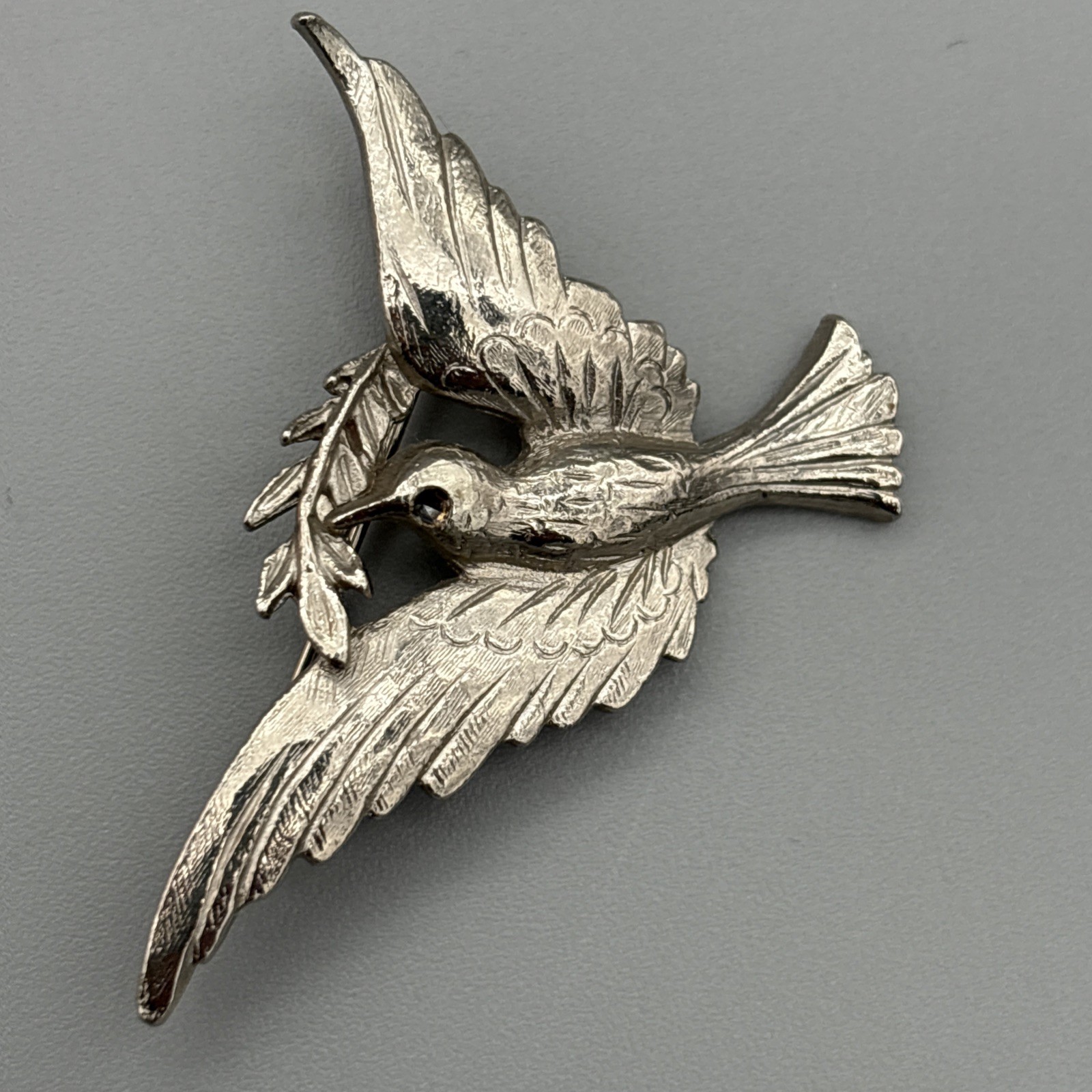 Vintage Brooches Lot of 4 Birds Dove Parrot Peacock Animals Italy READ