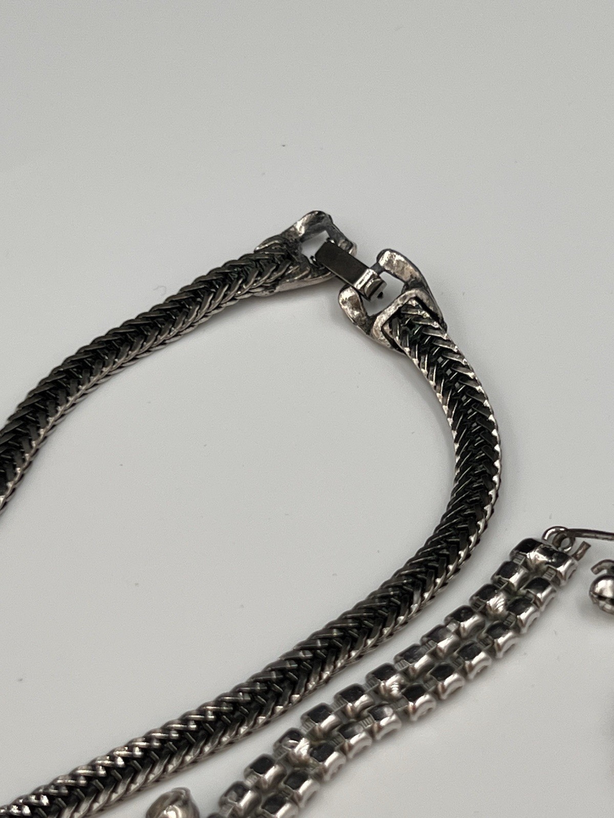 Vintage Rhinestone Necklace Lot, Bib & Statement, Signedf Kramer, Selro