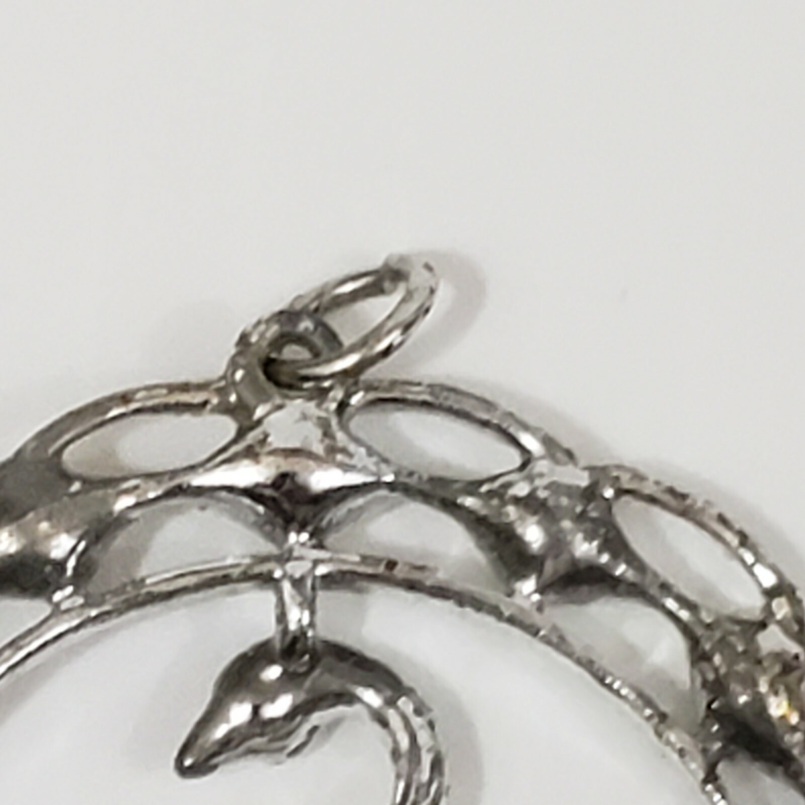 Sarah Coventry 1970s Swan Lake Pendant with Aurora Borealis Crystals
