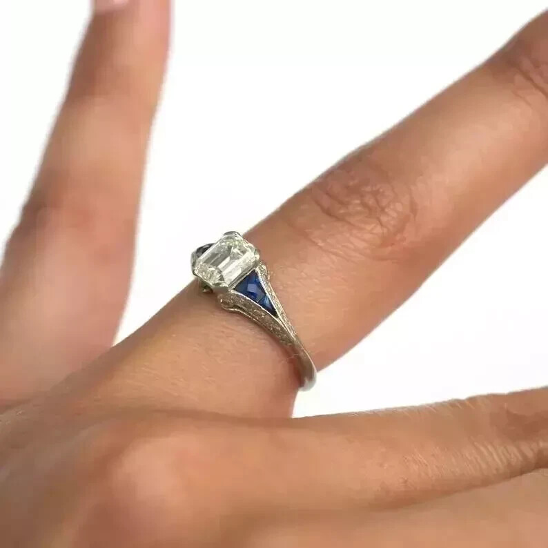 1.25Ct Vintage Style Lab Created Diamond Wedding 14K White Gold FN Women’s Ring